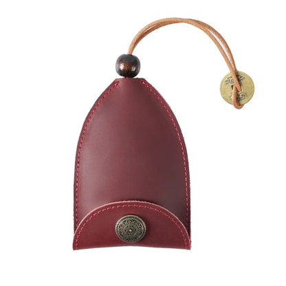 Car Key Bag Vintage Cowhide Crazy Horse Leather Card Hand-Pulled Storage Men Women