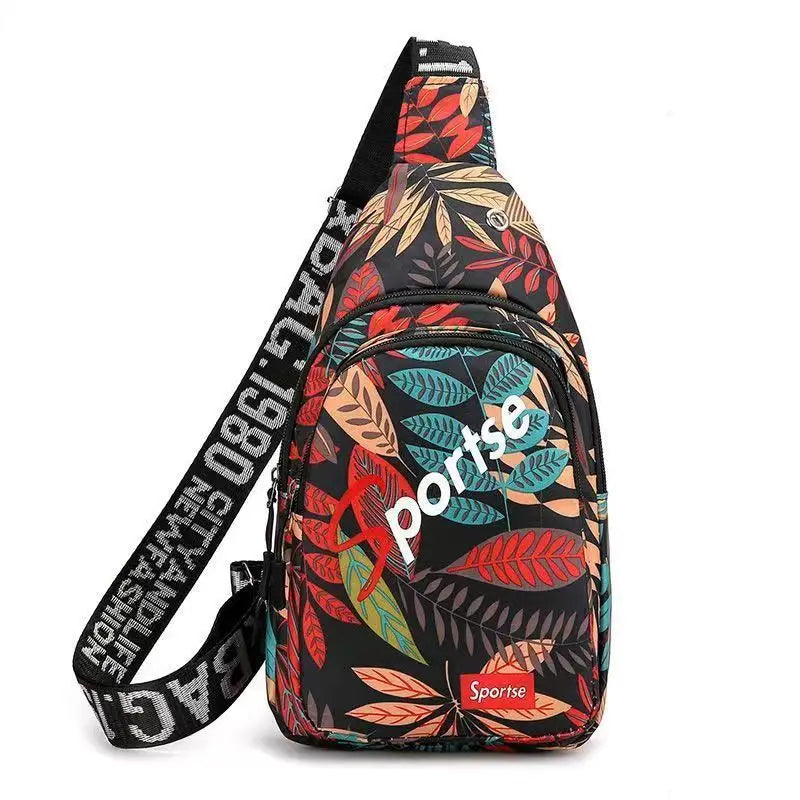 Chest Bag Men Women Shoulder Sling Large Capacity Waterproof Wear-Resistant Street Mobile Phone