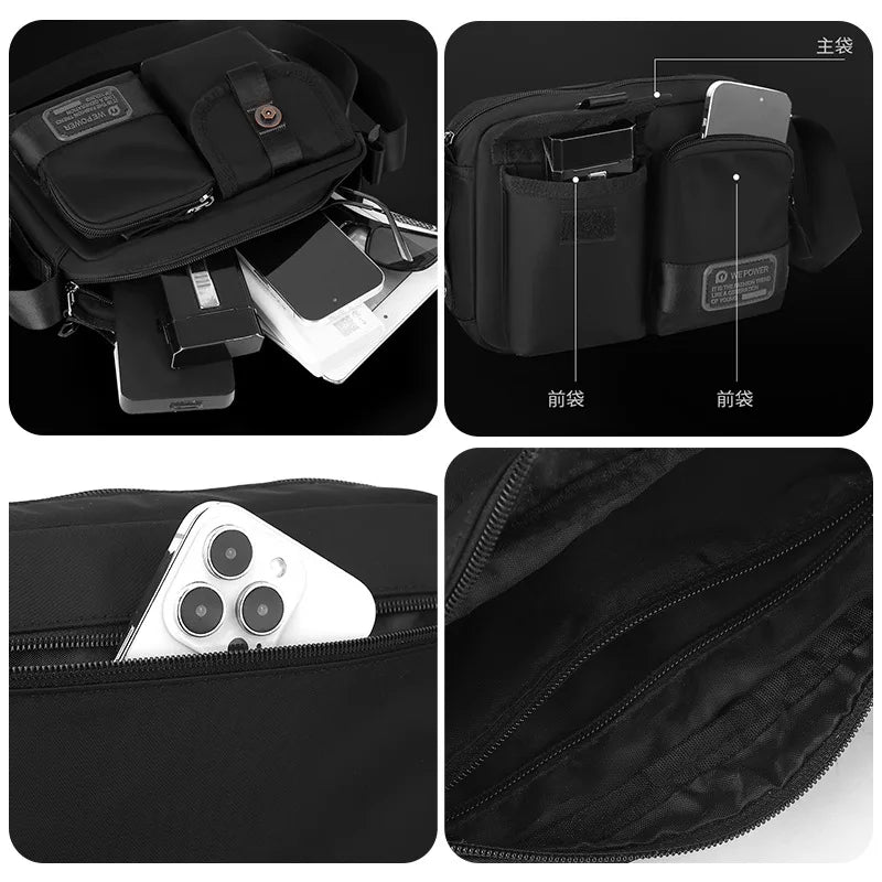 Men S Shoulder Crossbody Bag Light Leisure Carry Sports Waterproof Backpack - Waterproof
