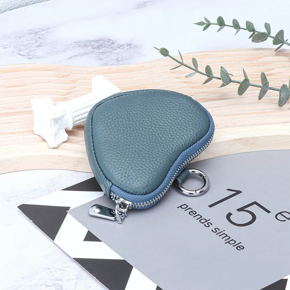 Leather Purse Lady Creative Love Earphones Coin Storage Bag Schoolbag Pendant Mini Simple Small