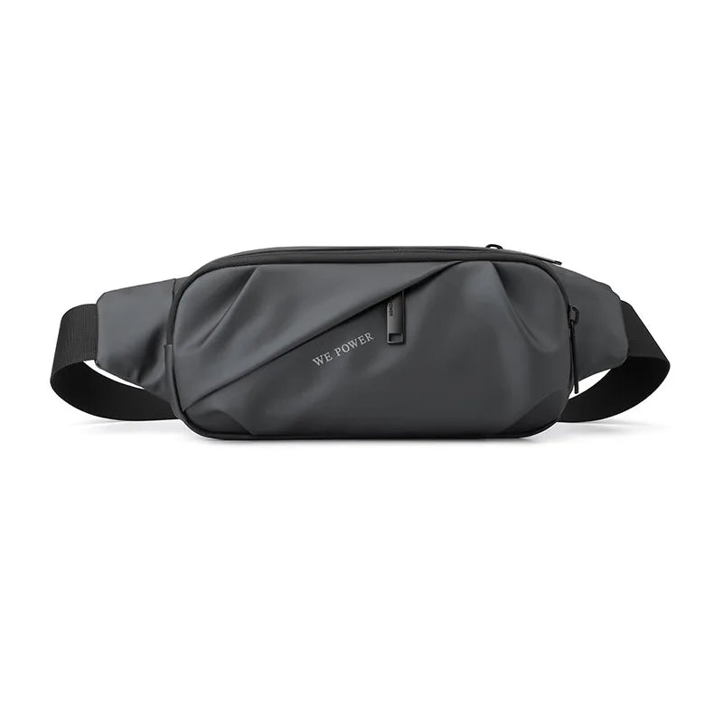 Men Multifunctional Waist Bag Waterproof Leisure Sports Outdoor Riding Large Capacity Crossbody