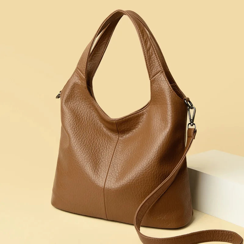 Women S Tote Bag Casual Single-Shoulder Large Capacity Commuter Underarm Bag Crossbody Bag