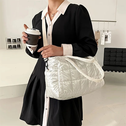 Quilted Solid Color Padded Travel Bag - Durable Portable Stylish - Perfect Sports