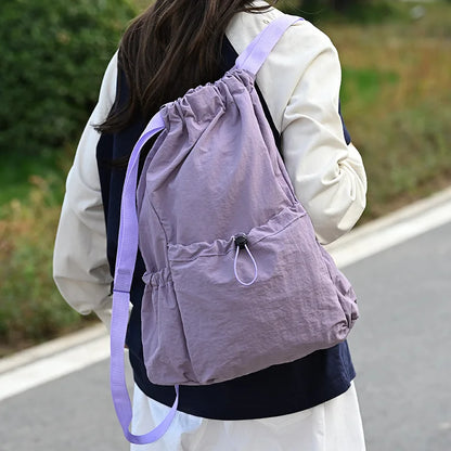 Lightweight Drawstring Backpack – Women's Sports & Travel Bag