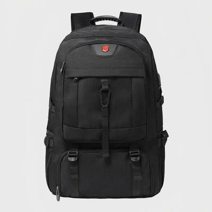 Separate Shoe Compartment Waterproof Business Backpack Outdoor Sports Black Storage Bag - Waterproof
