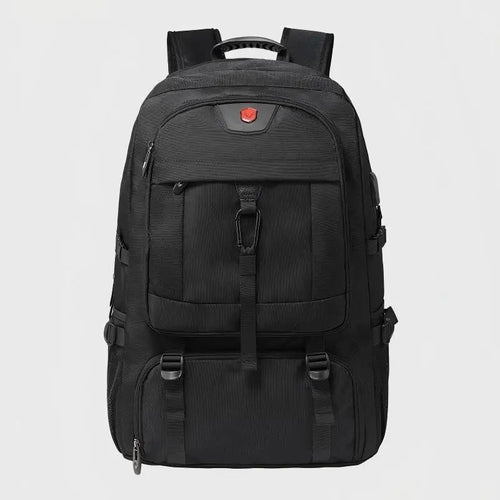 Separate Shoe Compartment Waterproof Business Backpack Outdoor Sports Black Storage Bag - Waterproof
