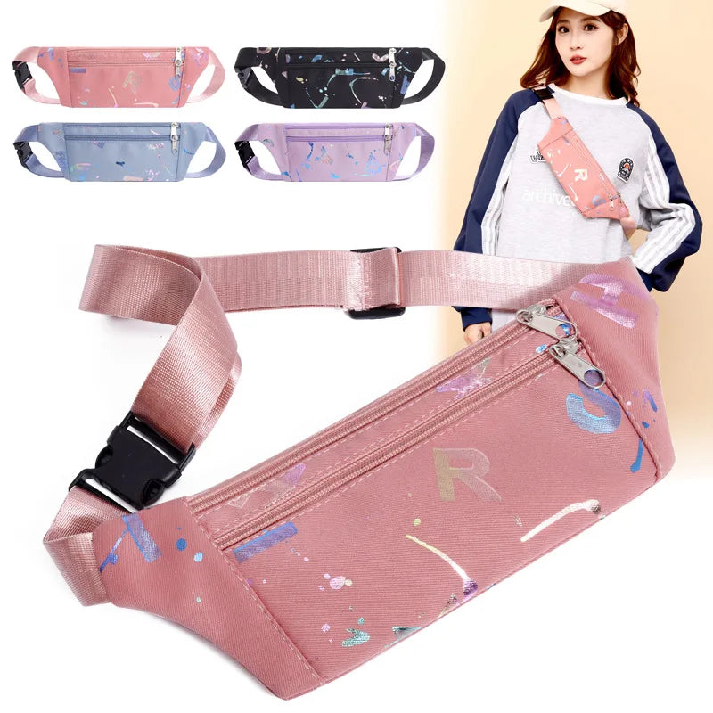Sports Waist Bag Running Fitness Mobile Phone Storage Multi-Functional Outdoor Leisure Belt Bag Both