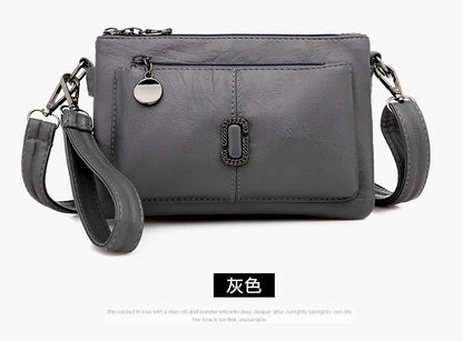 Simple Large-Capacity Shoulder Bag Women S Versatile Soft Leather Small Square Bag - Soft