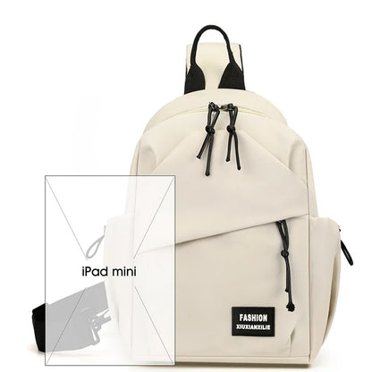 Men S Women Nylon Waterproof Travel Crossbody Simple Large Capacity Shoulder Bag - Waterproof
