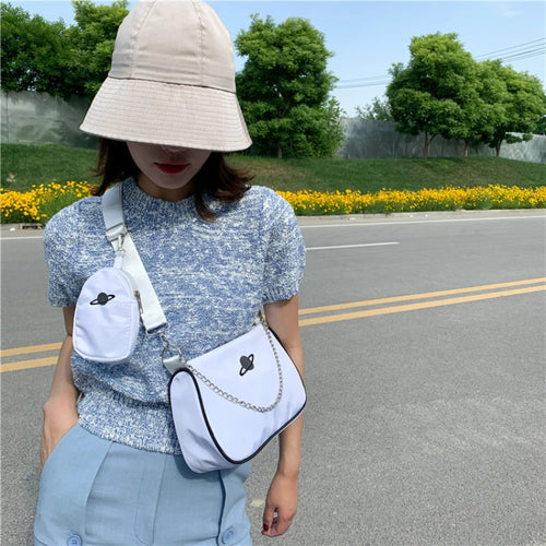 Popular Versatile Diagonal Cross Bag Chain Bar Underarm Arm Shoulder Bag