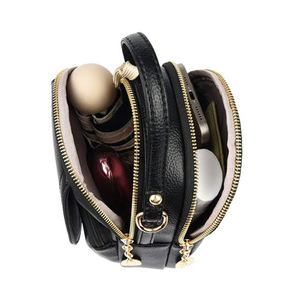 Mini PU Leather Crossbody Bag for Women