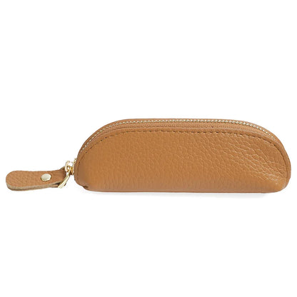 Leather Mini Coin Purse Long Cute Zipper Bag Ladies Cowhine Small