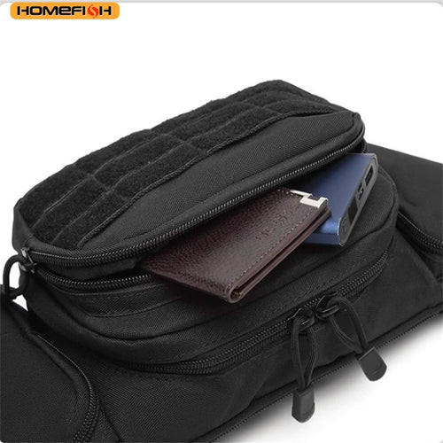 Tactical Sports Bag Homefish Outdoor Multi-Functional Waist Pack Cycling Commute Crossbody Bag