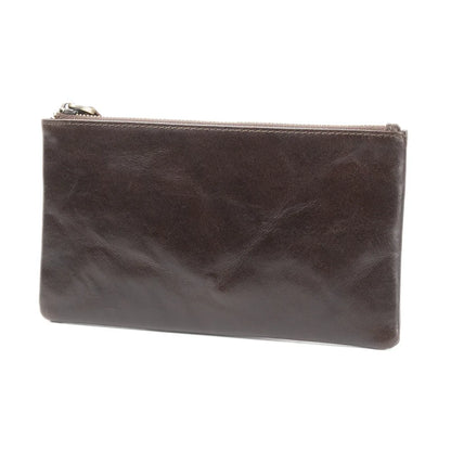 Unisex Genuine Leather Long Zipper Wallet Clutch Thin Top Layer Cowhide Oil Wax Leather Retro Wallet
