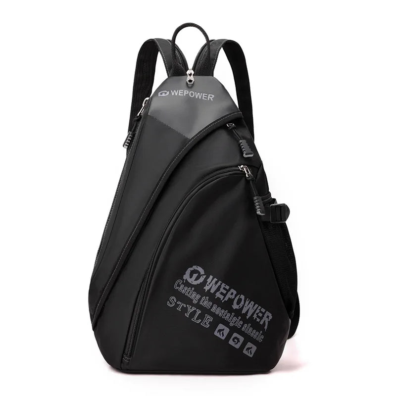 Outdoor Commuting Travel Multi-Function One Shoulder Sling Men Large Capacity Waterproof Chest Bag