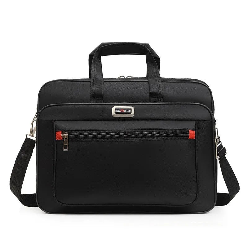 Homefish Multi-Pocket Portable Business Handbag Men