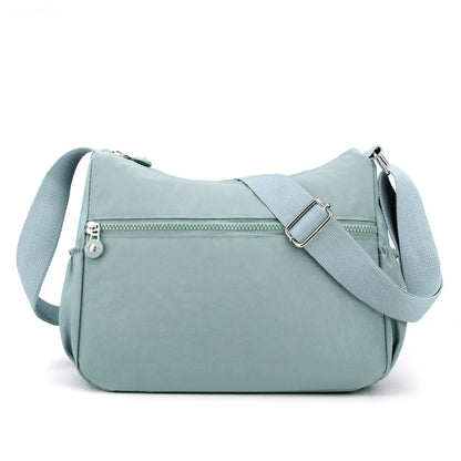 Multi-Layer Shoulder Crossbody Bag Lightweight Oxford Cloth Large Capacity Mobile Phone Storage
