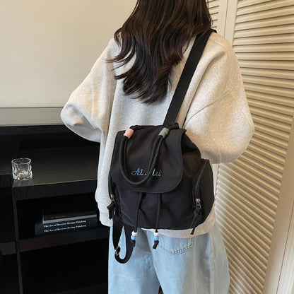 Mini Backpack Tote Bag – Cute Drawstring Flap Shoulder Bag
