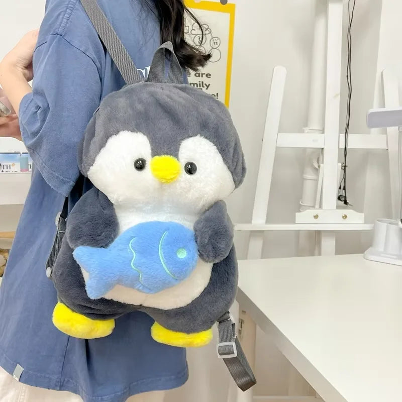 Cute Red Panda Plush Backpack – Kawaii Furry Crossbody Bag