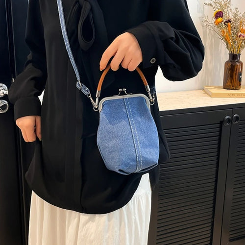 Leather Minimalist Top Handle Bag Detachable Strap