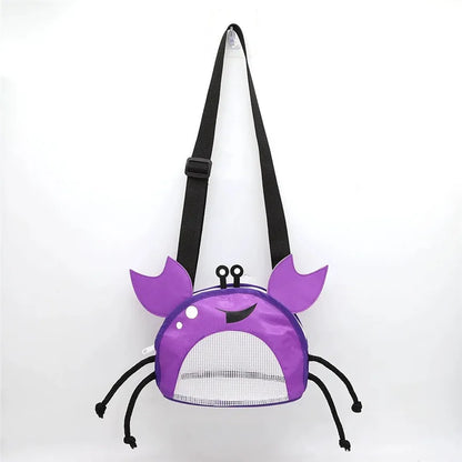 Crab Shaped Crossbody Bag Cute Novelty Beach Shoulder Bag