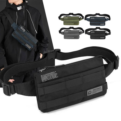 Ultra-Light Nylon Fabric Commuter Small Crossbody Bag Lightweight Wearable Waist Bag