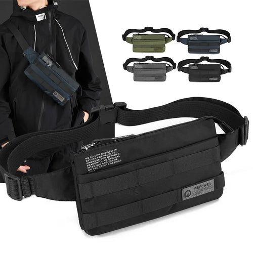 Ultra-Light Nylon Fabric Commuter Small Crossbody Bag Lightweight Wearable Waist Bag