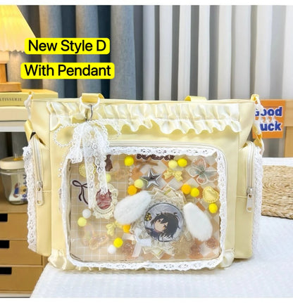 Ita Bag Transparent Window Tote for Anime & Lolita Fans