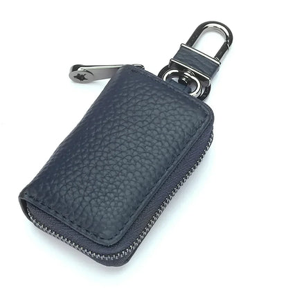 Car Key Bag Men S Mini Women Leather Zipper Compact Simple Premium Storage