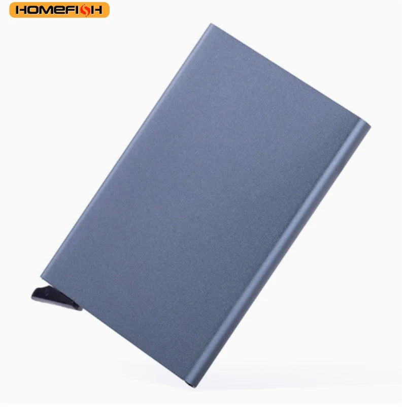 Homefish Portable Metal Card Holder Slim Mini Wallet
