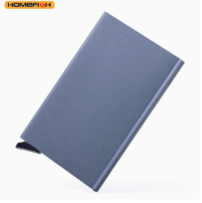 Homefish Portable Metal Card Holder Slim Mini Wallet
