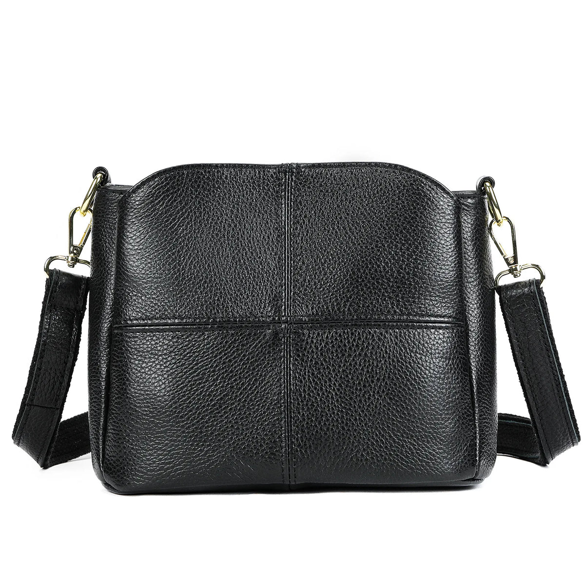 Top-Grain Cowhide Single-Shoulder Bag Bucket Bag Genuine Leather Large-Capacity Single-Shoulder