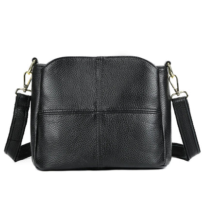 Top-Grain Cowhide Single-Shoulder Bag Bucket Bag Genuine Leather Large-Capacity Single-Shoulder
