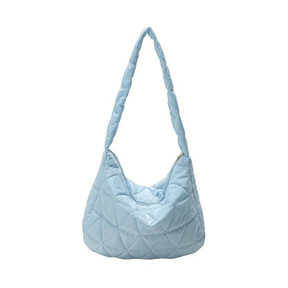 Quilted Puffer Shoulder Bag – Lightweight Crossbody Tote