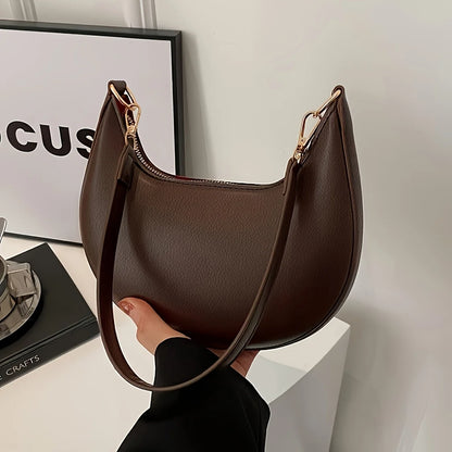 Crescent Crossbody Bag for Women – Chic Shoulder Handbag with Adjustable Strap