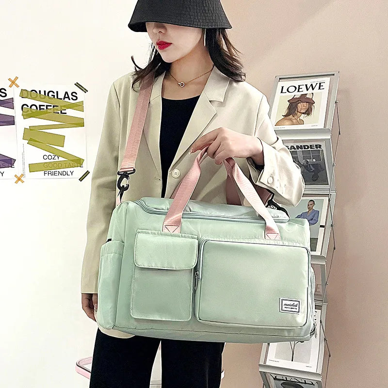 Weekender Duffel Bag for Women – Waterproof Foldable Gym Travel Bag