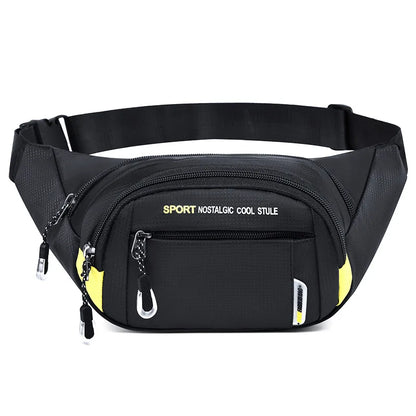 Oxford Fabric Men S Sports Durable Chest Bag Large-Capacity Multi-Pocket Cycling Crossbody Bag