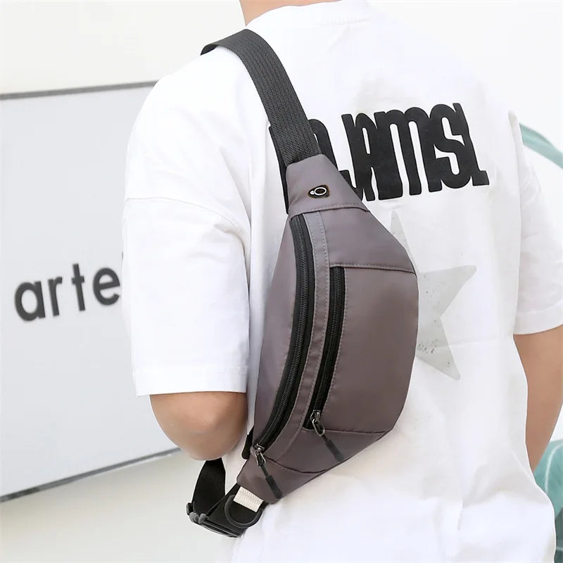 Fashionable Waist Bag Simple Multifunctional Shoulder Crossbody Go Out Oxford Cloth Change Mobile