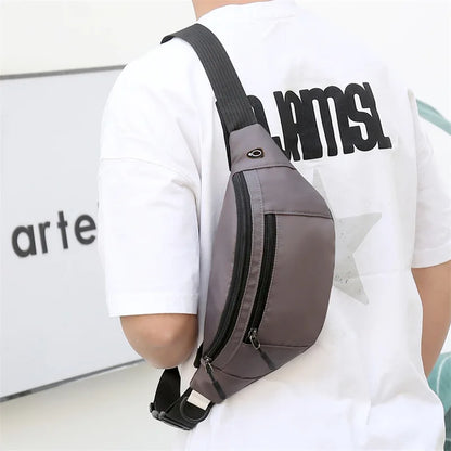 Fashionable Waist Bag Simple Multifunctional Shoulder Crossbody Go Out Oxford Cloth Change Mobile