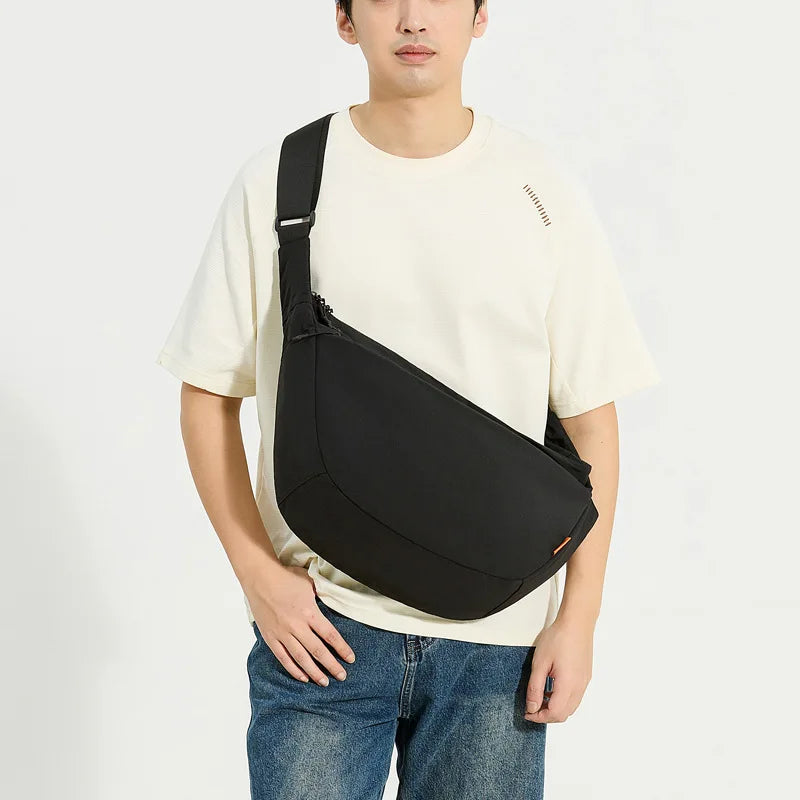 Waterproof Nylon Fabric Simple Dumpling Bag Lightweight Crossbody Bag Casual Large-Capacity