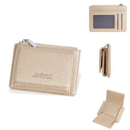 Three-Fold Buckle Women S Multi-Functional Multi-Slot