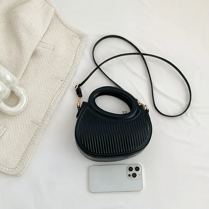 Striped Leather Crossbody Bag for Women – Luxury Look
