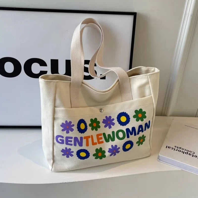 Commuting Canvas Bag Women S Wholesale Fashionable Casual Armpit Bag Large Capacity Trendy Korean