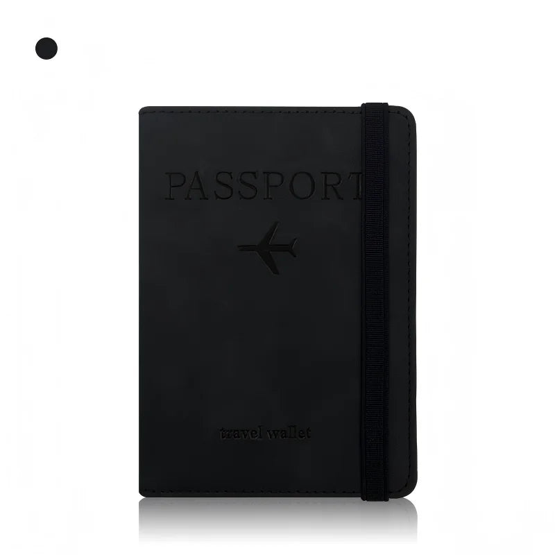Homefish Pu Leather Wallet Travel Passport Purse Card Male Accessories Hand Carry Business Cards