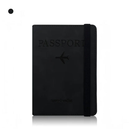 Homefish Pu Leather Wallet Travel Passport Purse Card Male Accessories Hand Carry Business Cards