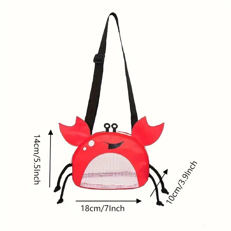Crab Shaped Crossbody Bag Cute Novelty Beach Shoulder Bag