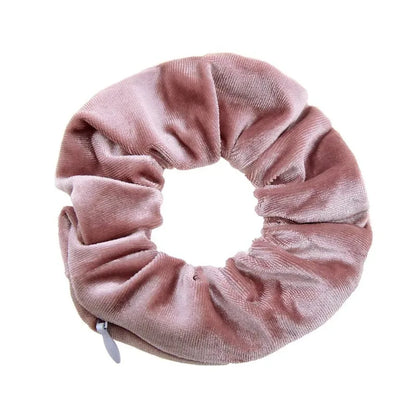 Zipper Scrunchie Coin Purse – Wristband Pouch for Running & Travel