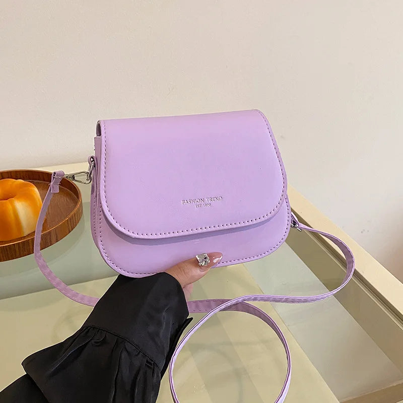 Vegan Leather Crossbody Bag for Women – Structured Shoulder Bag