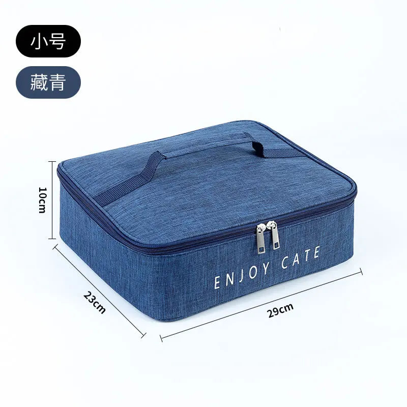 Cartoon Cute Lunch Box Bag Aluminum Foil Thickened Hand Carry Bento Student Canvas Insulated Rice