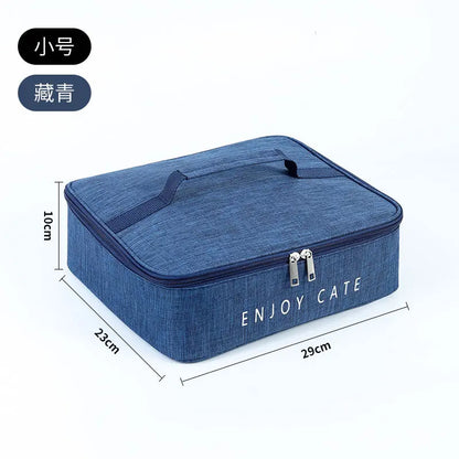 Cartoon Cute Lunch Box Bag Aluminum Foil Thickened Hand Carry Bento Student Canvas Insulated Rice